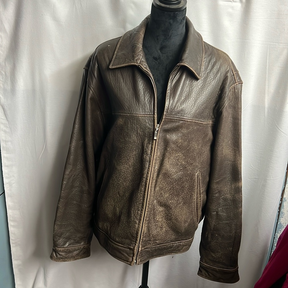 Genuine lamb skin leather  jacket let